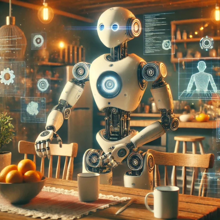Humanoidni robot Reachy 2 u pokretu sa dve ruke i velikim očima