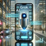 Pametni telefon sa Grok aplikacijom koja analizira predmet u realnom vremenu pomoću kamere